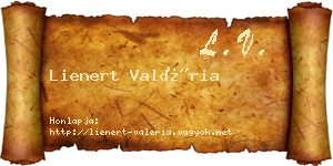 Lienert Valéria névjegykártya